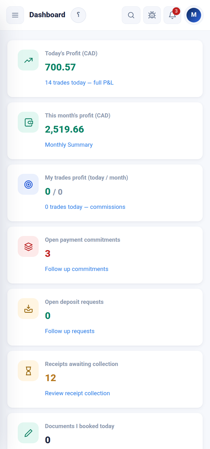 Your exchange ledger, in your pocket