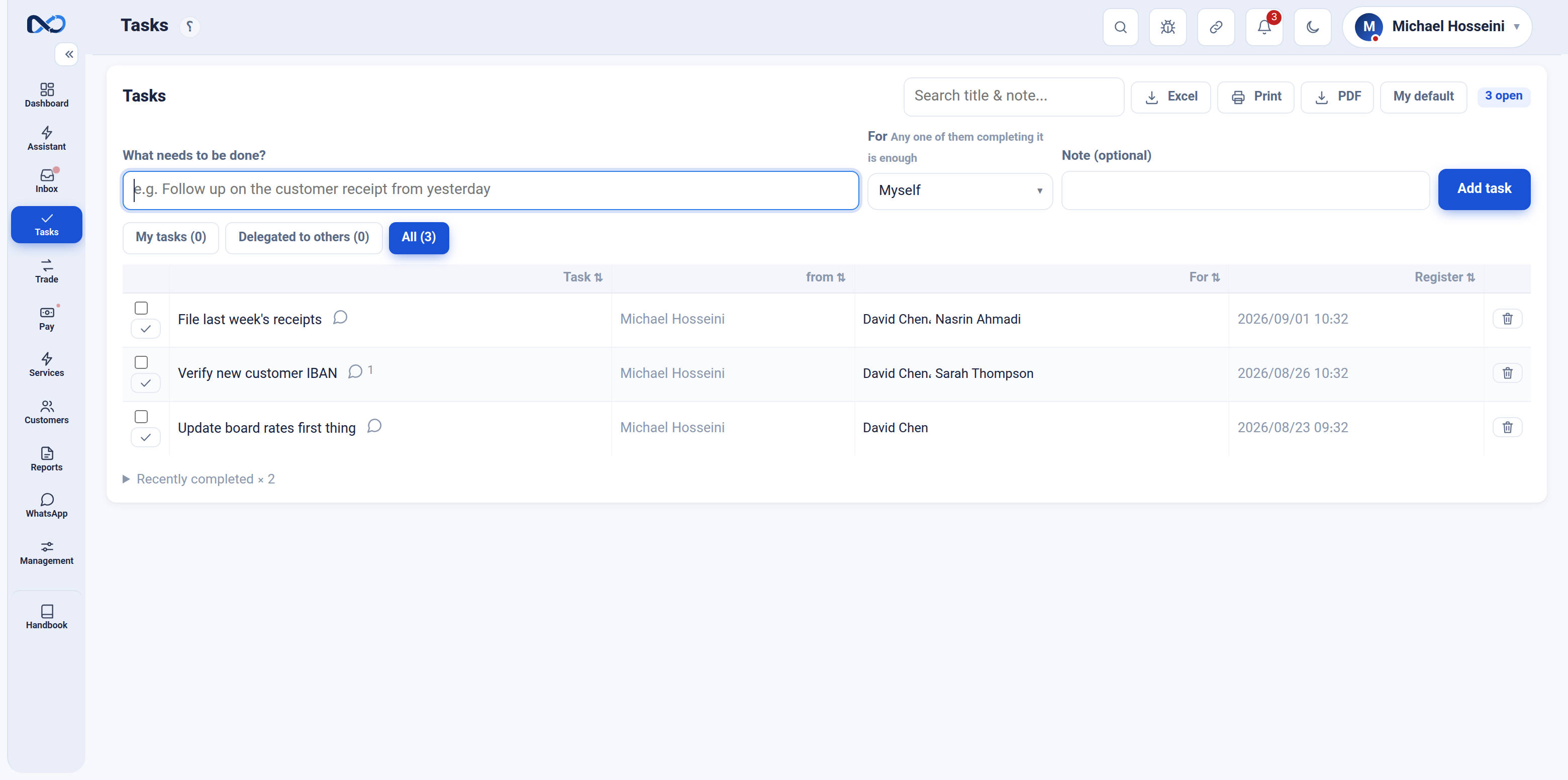 Tasks and payroll — right where the books are