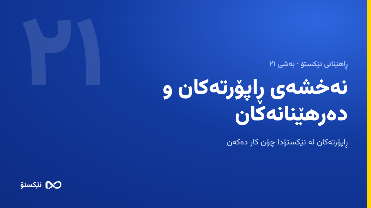 نەخشەی ڕاپۆرتەکان و دەرهێنانەکان
