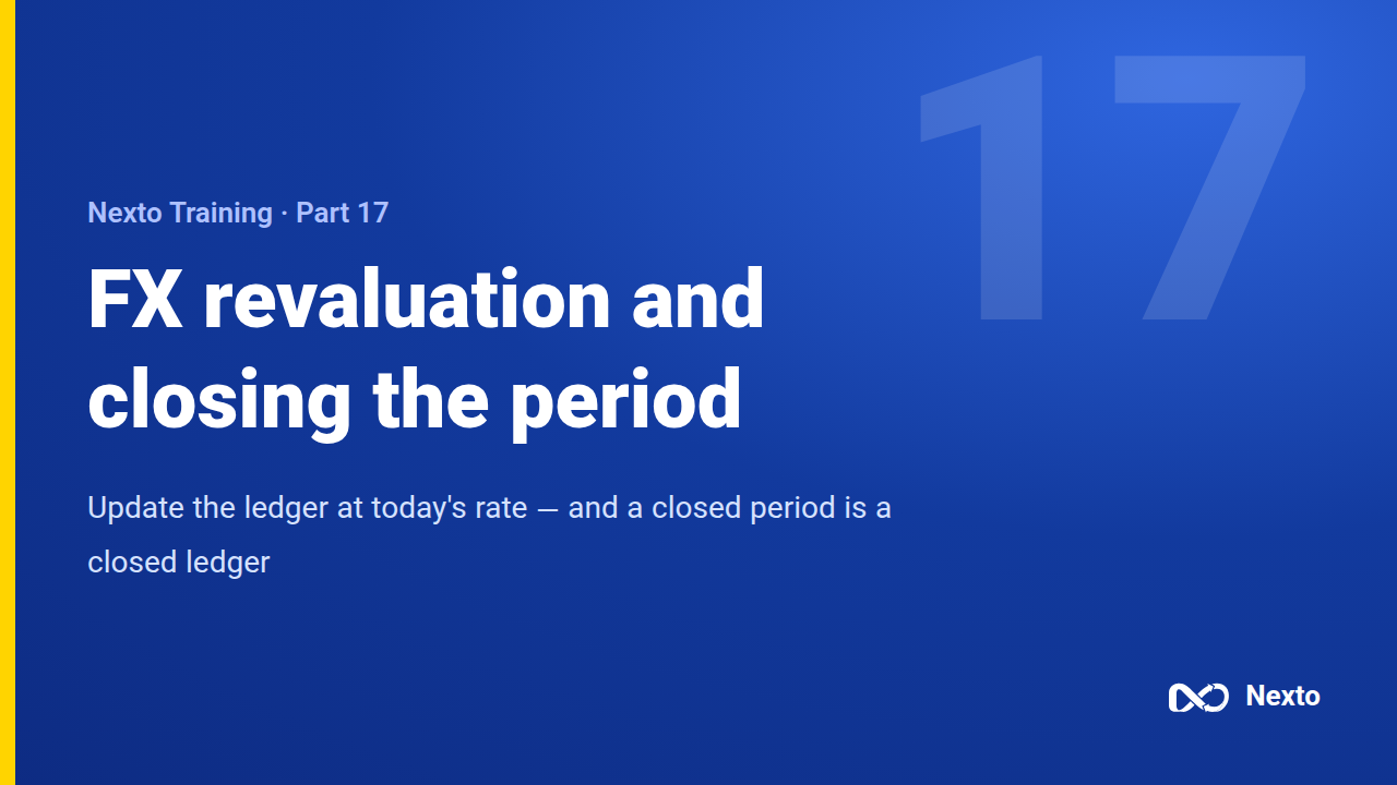FX revaluation and closing the period