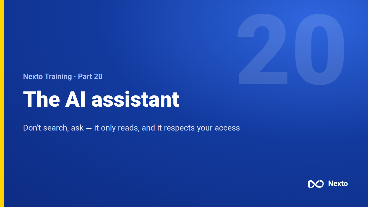 The AI assistant and how to ask it
