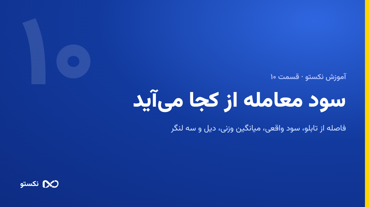 سود معامله از کجا می‌آید — دیل و سه لنگر