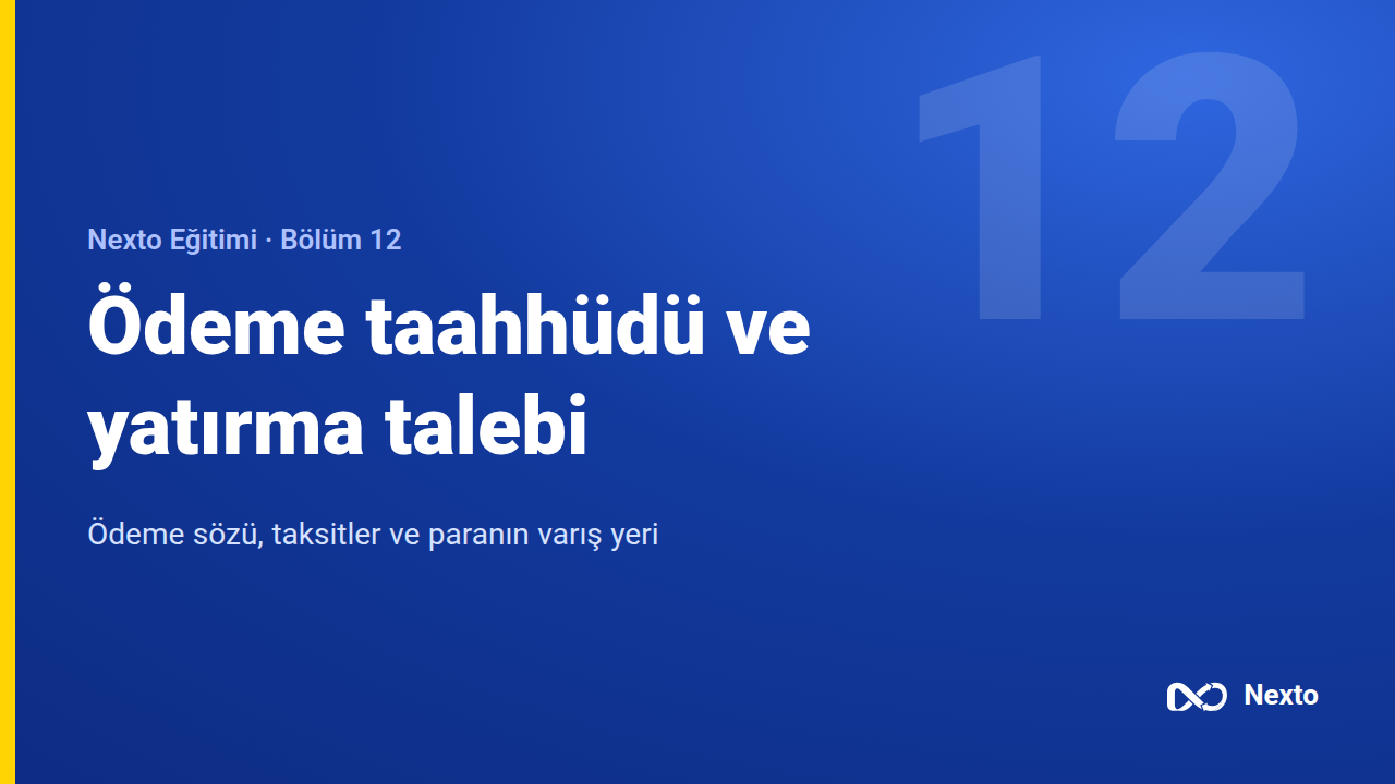 Ödeme taahhütleri ve yatırma talepleri