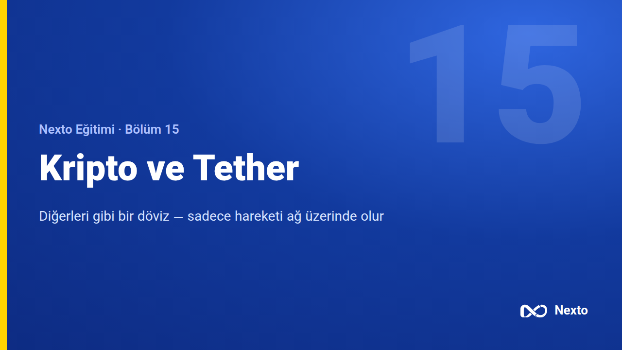 Kripto ve Tether, cüzdandan fişe
