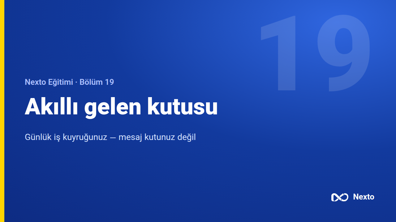 Akıllı gelen kutusu — WhatsApp dekontundan fişe